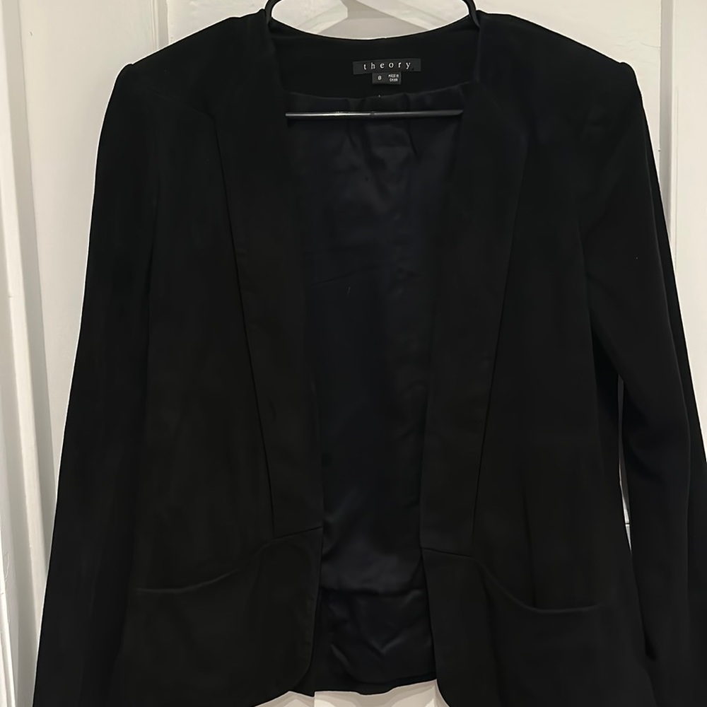 Theory suede black jacket - size 8